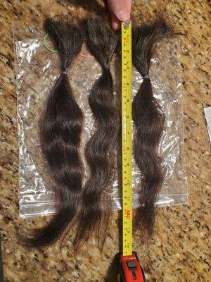 Hair to be donated