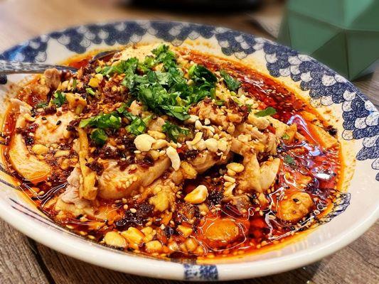 Sezchuan chili oil chicken!