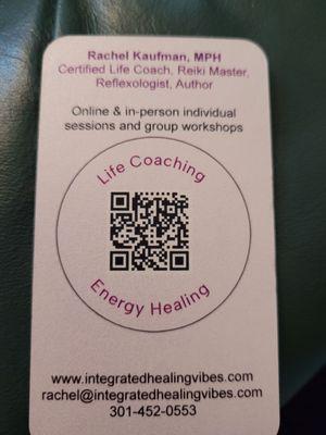 Contact info for Integrated Healing Vibes.