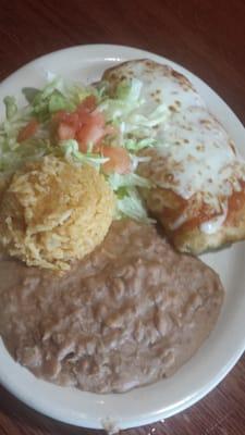 Lunch chimichanga 5 dollars