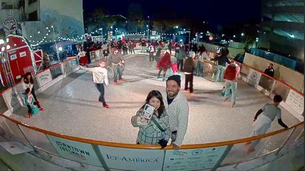 Lots of smiling faces at the Downtown Fresno Ice Rink!