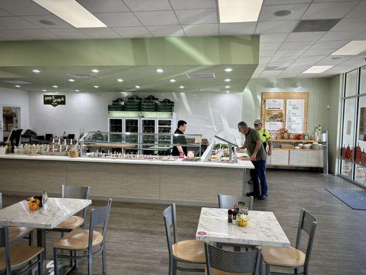 Serving area at Salad Station in Covington, LA.