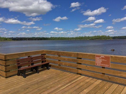 Seating along the walk