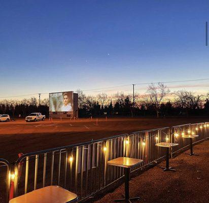 20 x 40 screen you can see from any spot! Including our beer garden!