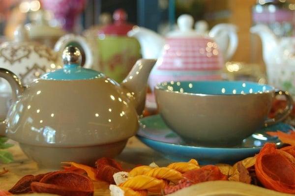 Large Selection of teapots.