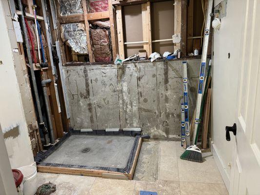 Bathroom remodel.