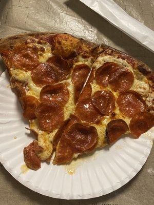 Mega pepperoni pizza