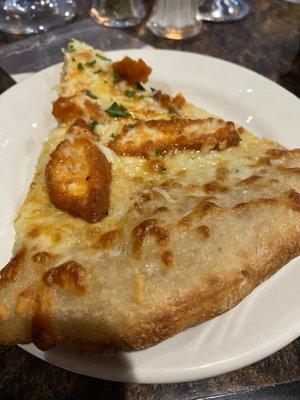 Pizza-Buffalo chicken wing.