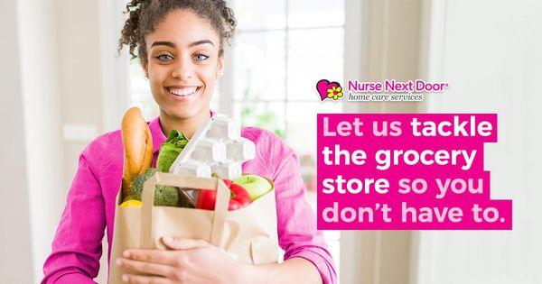 Nurse Next Door caregivers can help with errands and appointments.