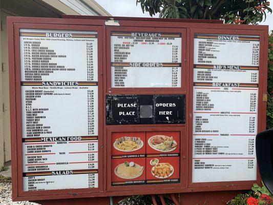 Menu with prices as of 5-16-21. Hopefully you can zoom in!