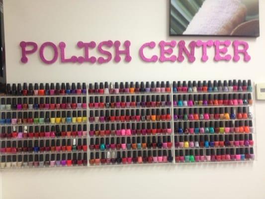 Diamond nails has a large selection of color