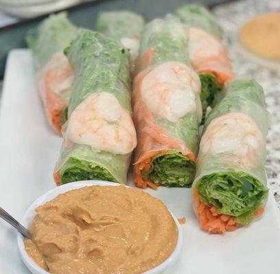 Fresh spring rolls shrimp