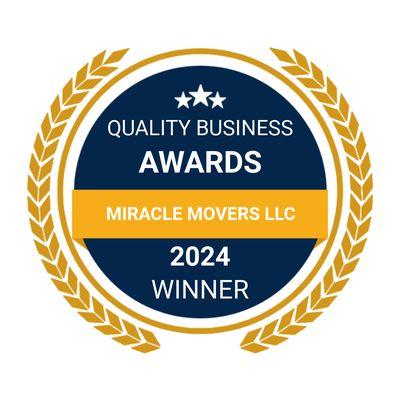 Awarded 2024 best moving company in Decatur Al from the quality business awards.