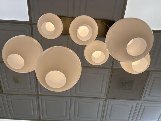 The light fixtures