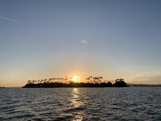 A stunning Long Beach sunset