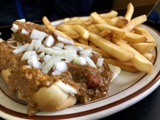 Coney and fries