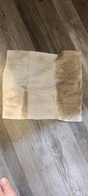 The rag I used to wipe the floor