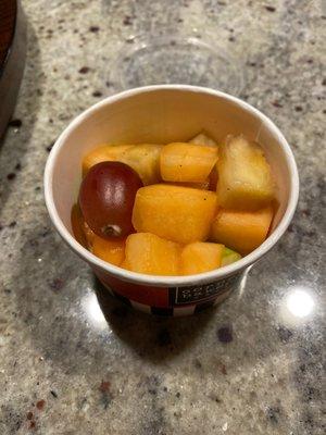 Kid's meal fruit cup.