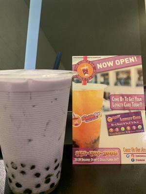 Taro with boba