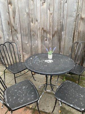 Outdoor dining table