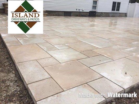 Travatina XL paver patio, French pattern.