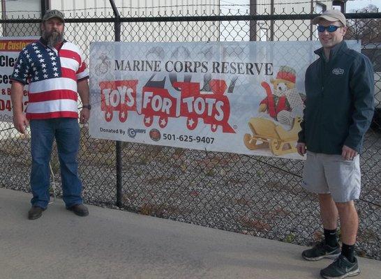 Giving Back to are community as Coordinator for Toys for Tots