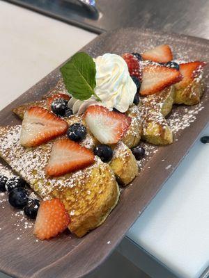 French toast with berries!