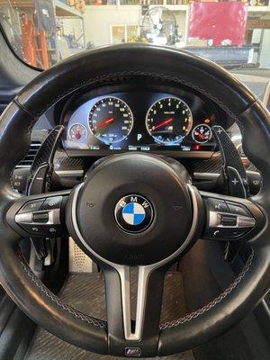 A view from the cockpit of an F12 M6