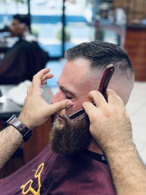 Having trust issues letting barbers touch your beard? Trust your barbers again and make an appointment with us today!