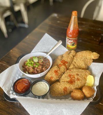 Spicy fried catfish