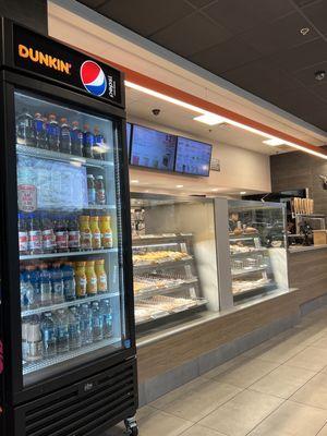 Additional bottled beverages and case of doughnuts