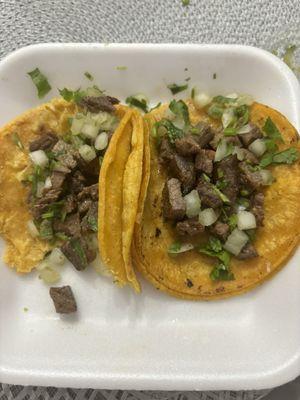 2 carne asada taco