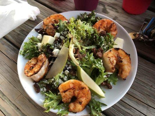 Pear salad w shrimp