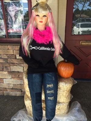 Cali our scarecrow! Isn't she just a DOLL!!!