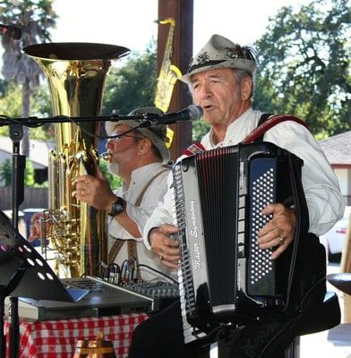 The Karl Lebherz Band of Vallejo always popular at the Cotati Oktoberfest