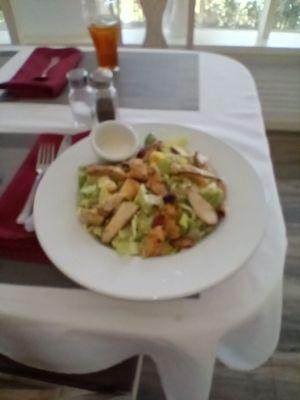 I love a good salad.... Cesar salad with chicken.