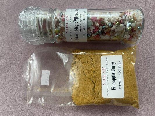 Unicorn magic sea salt & Pineapple curry powder