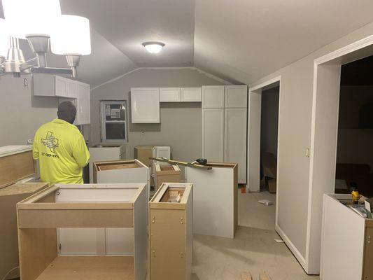 Kitchen cabinets