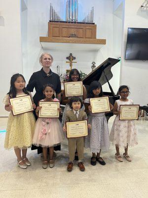 Ms Maia and her piano students performed in Spring Recital on May 11,2024.