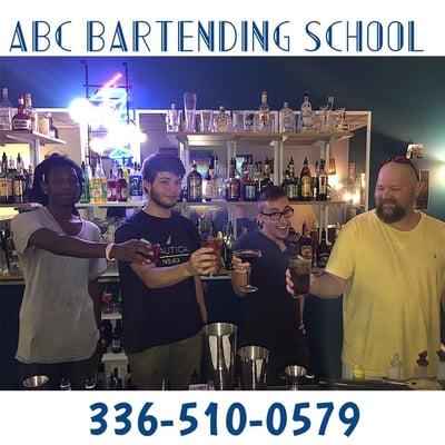 ABC Bartending School Greensboro NC 336-510-0579 www.abcbartendingschool.com