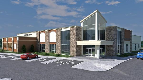 Church Rendering, Church Floor Plans, Church Development