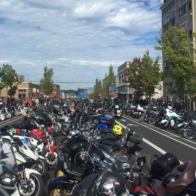 Anacortes Oyster Run, largest motorcycle run in the Pacific Northwest.