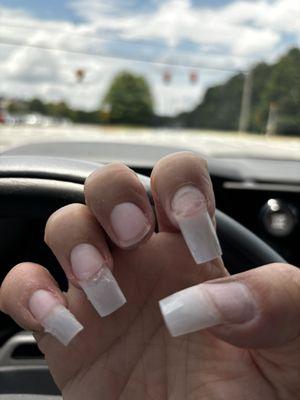 Unfinished nails