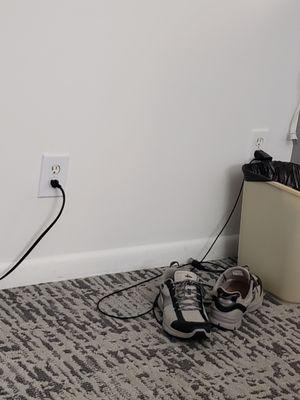 The wall outlets near nothing.