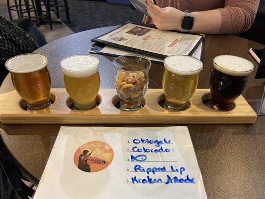 Beer flight abs goldfish