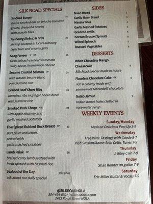 Menu 2