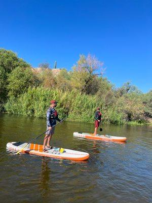 Paddle boarding the Salt River