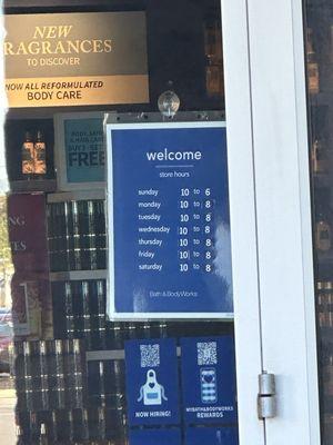 Store hours