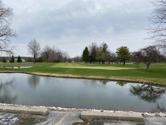 Overlooking 9th Green from the Parking Lot