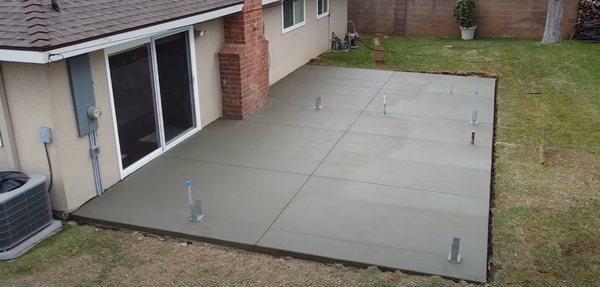 Concrete patio